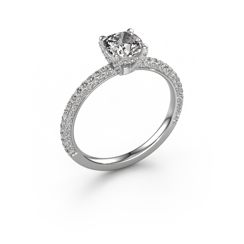 Image of Engagement ring Saskia 2 cus 950 platinum Diamond 1.612 crt