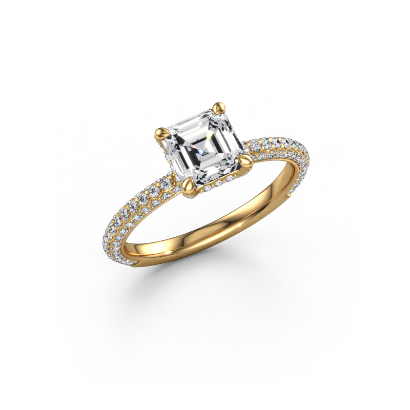 Image of Engagement ring Saskia 2 ASH 585 gold Lab grown diamond 1.878 crt