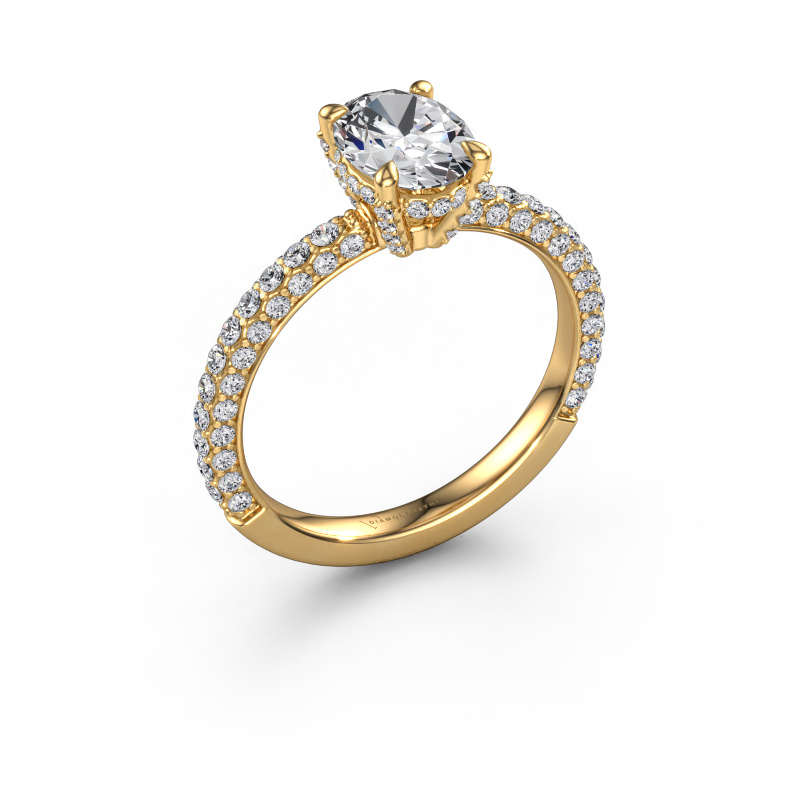 Bild von Verlobungsring Saskia 2 OVL 585 Gold Lab-grown Diamant 1.798 crt