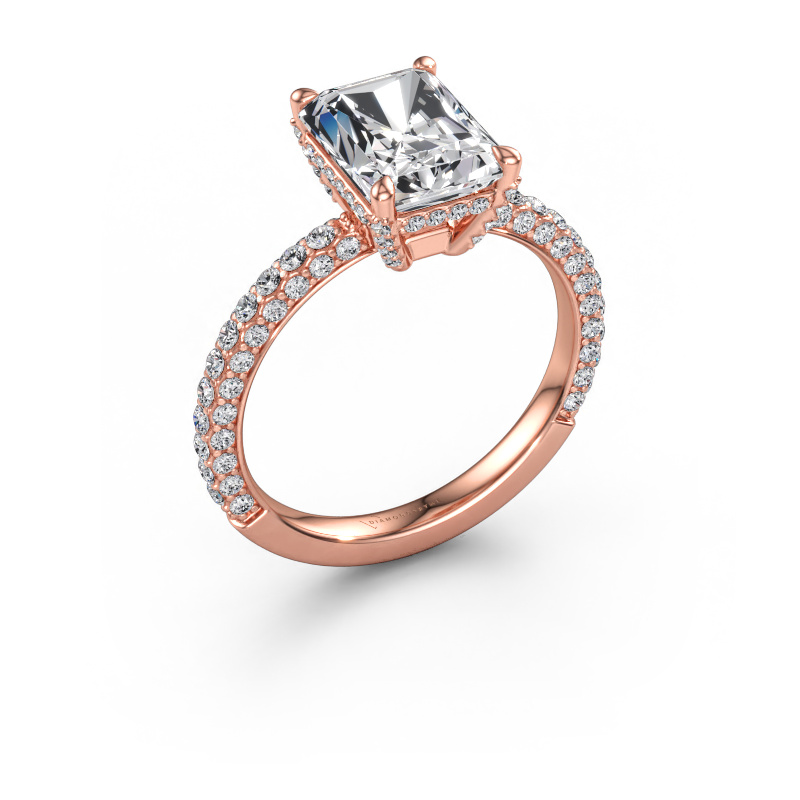 Immagine di Anello di fidanzamento Saskia RAD 2 585 oro rosa Diamante lab grown 3.304 crt