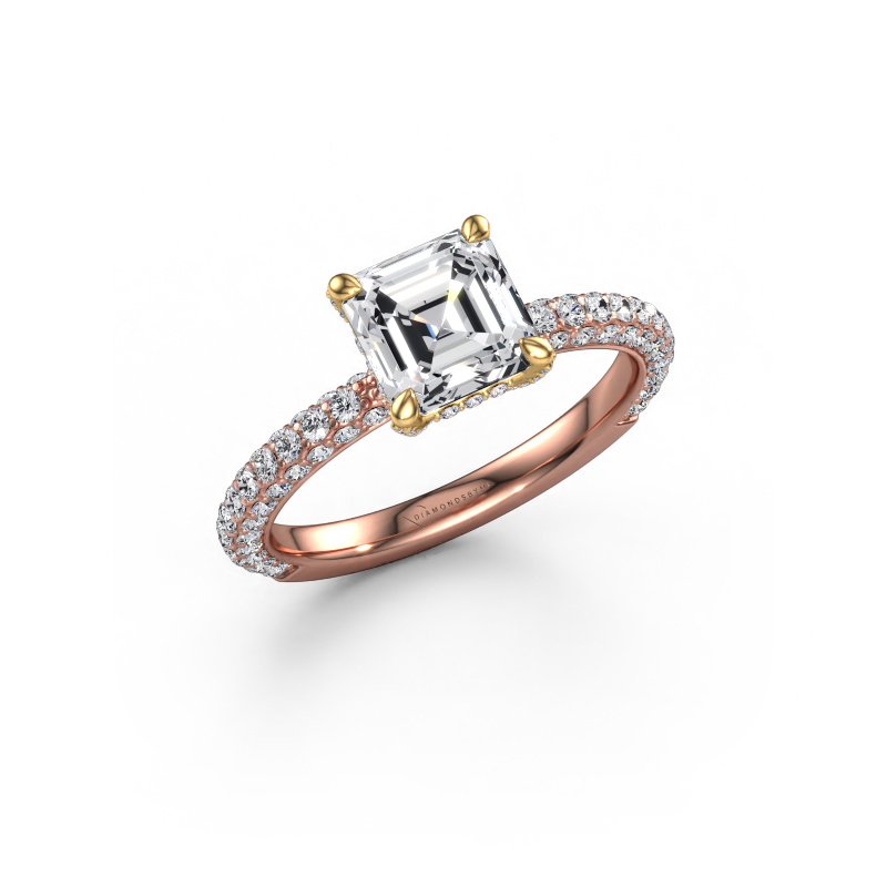 Bild von Verlobungsring Saskia 2 ASH 585 Roségold Lab-grown Diamant 2.336 crt