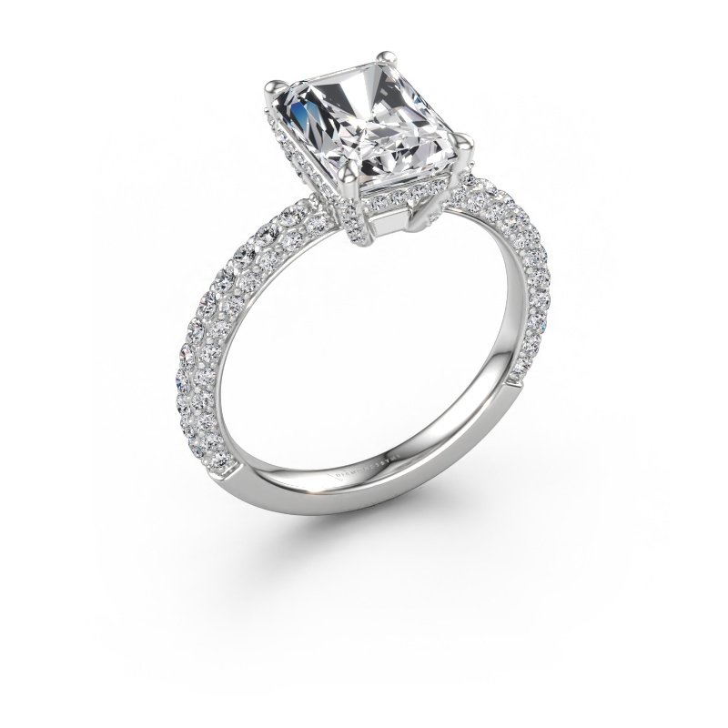 Immagine di Anello di fidanzamento Saskia RAD 2 950 platino Diamante lab grown 3.304 crt