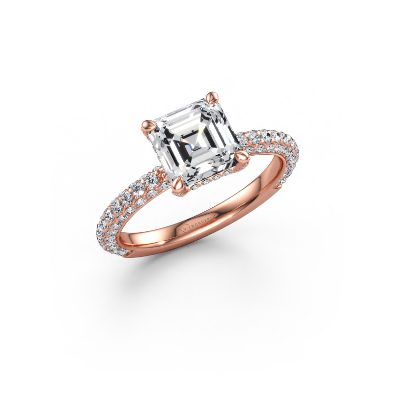 Immagine di Anello di fidanzamento Saskia 2 ASH 585 oro rosa Diamante 2.784 crt