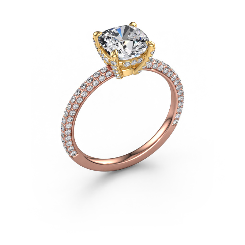 Bild von Verlobungsring Saskia 2 CUS 585 Roségold Lab-grown Diamant 2.628 crt
