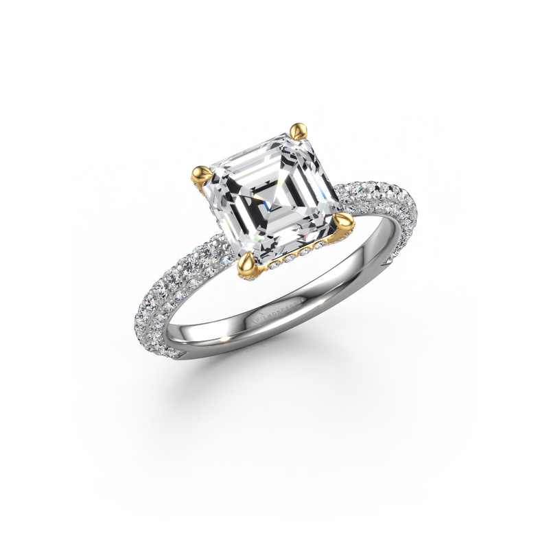 Afbeelding van Verlovingsring Saskia 2 ASH 585 witgoud Diamant 3.284 crt