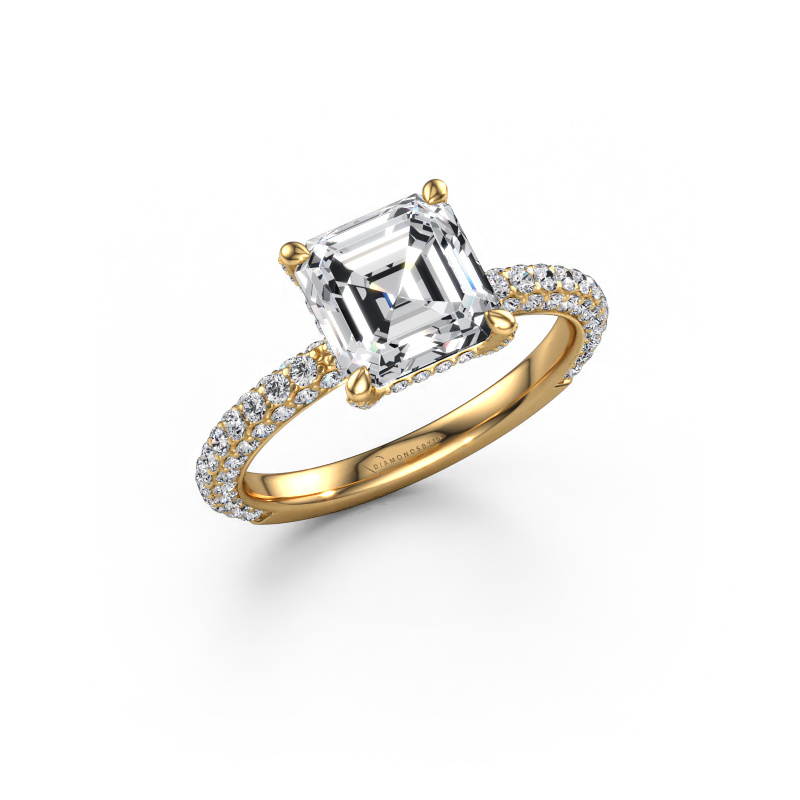Image of Engagement ring Saskia 2 ASH 585 gold Lab grown diamond 3.284 crt
