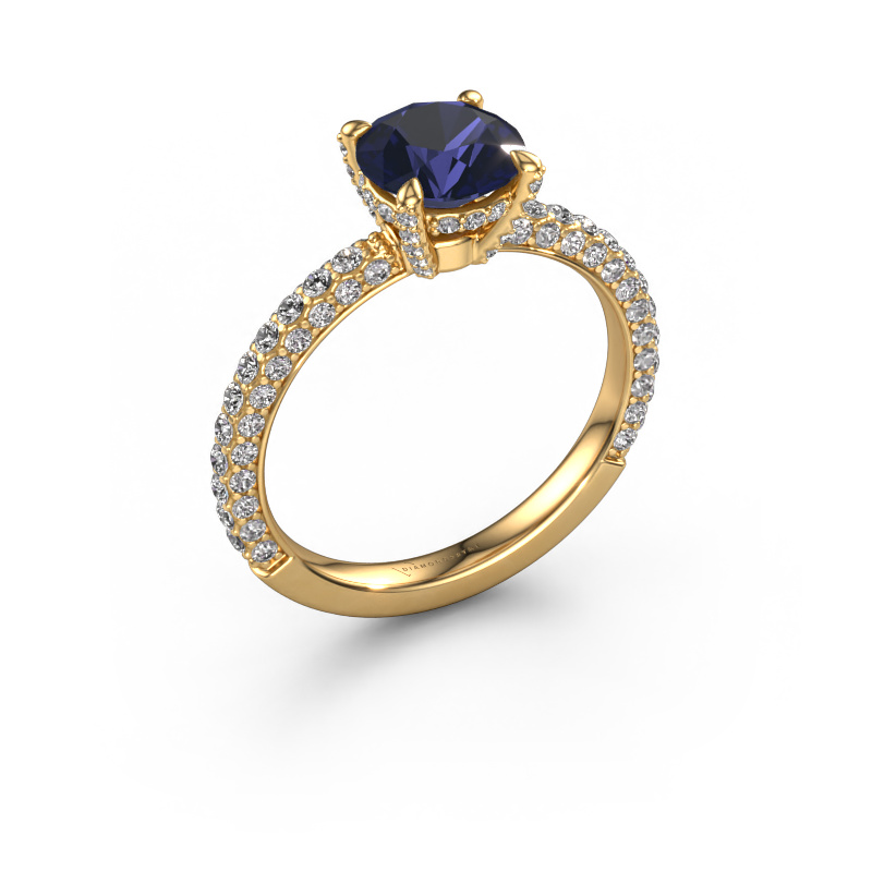 Image of Engagement ring Saskia rnd 2 585 gold Sapphire 7 mm