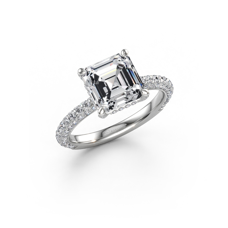 Immagine di Anello di fidanzamento Saskia 2 ASH 950 platino Diamante lab grown 3.804 crt