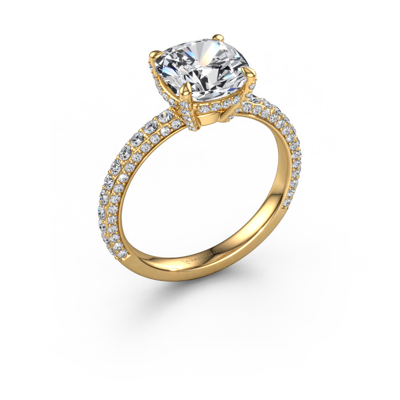 Image of Engagement ring Saskia 2 CUS 585 gold Lab grown diamond 3.284 crt