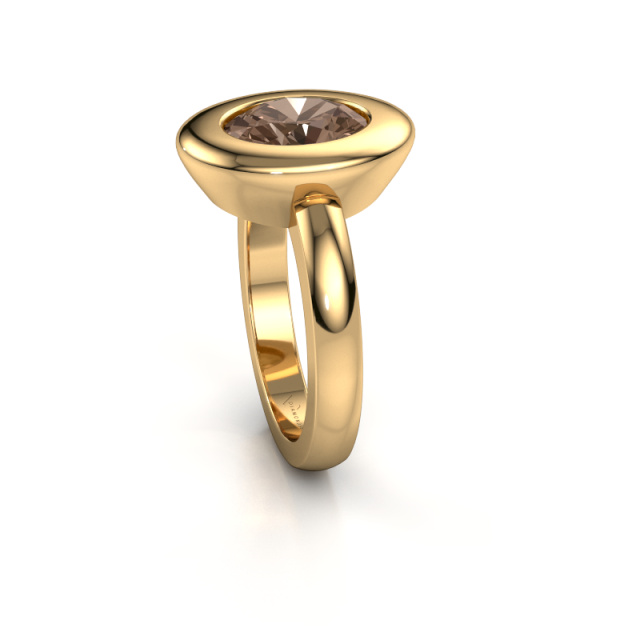 Afbeelding van Ring Selene 1 585 goud Bruine diamant 1.80 crt