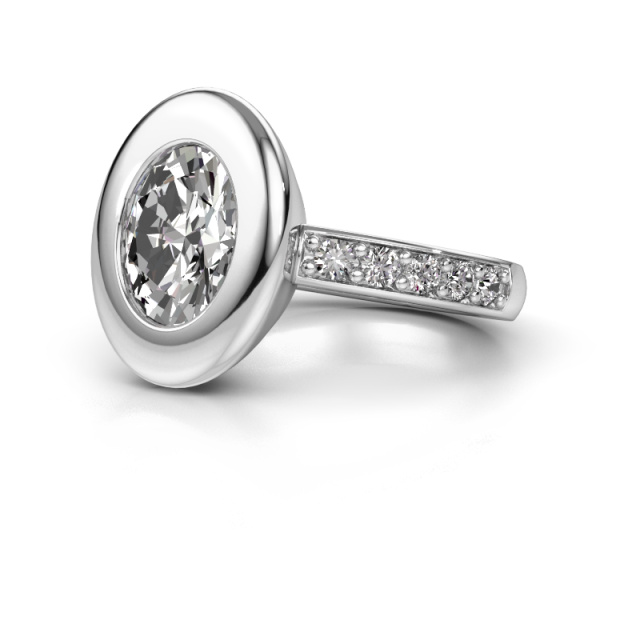 Afbeelding van Ring Selene 2 950 platina Lab-grown diamant 2.10 crt