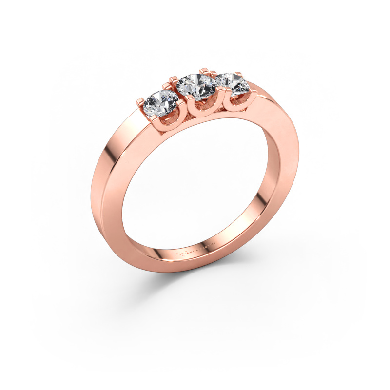 Immagine di Anello Selina 1 585 oro rosa Diamante 0.50 crt