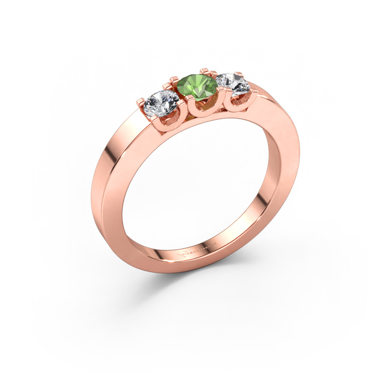 Bild av Ring Selina 1 585 roséguld Grön turmalin 3.7 mm