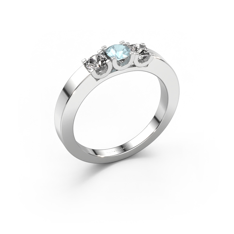 Image of Ring Selina 1 950 platinum Aquamarine 3.7 mm