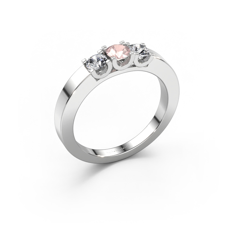 Bild von Ring Selina 1 950 Platin Morganit Champagner 3.7 mm