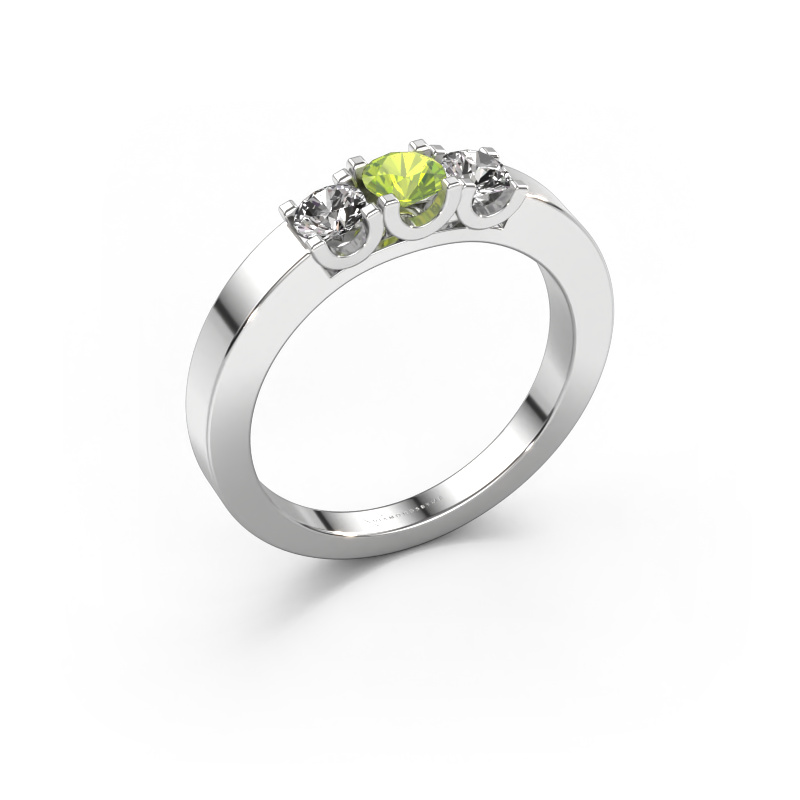 Bild von Ring Selina 1 950 Platin Peridot 3.7 mm