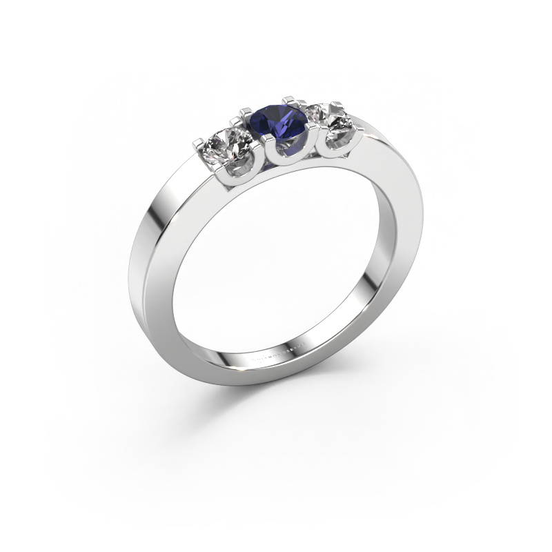 Image of Ring Selina 1 950 platinum Sapphire 3.7 mm
