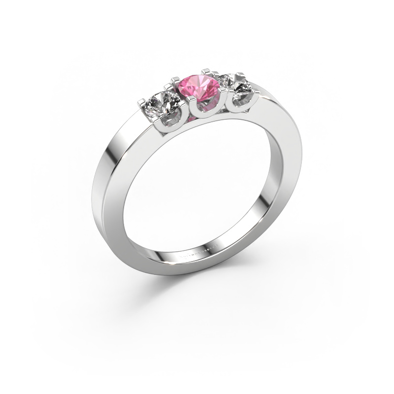 Bild von Ring Selina 1 950 Platin Pink Saphir 3.7 mm