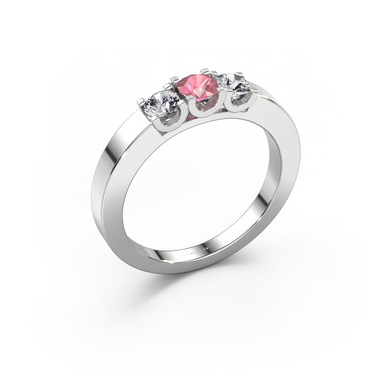 Bild von Ring Selina 1 950 Platin Turmalin rosa 3.7 mm