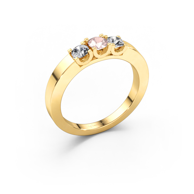 Immagine di Anello Selina 1 585 oro Morganite champagne 3.7 mm