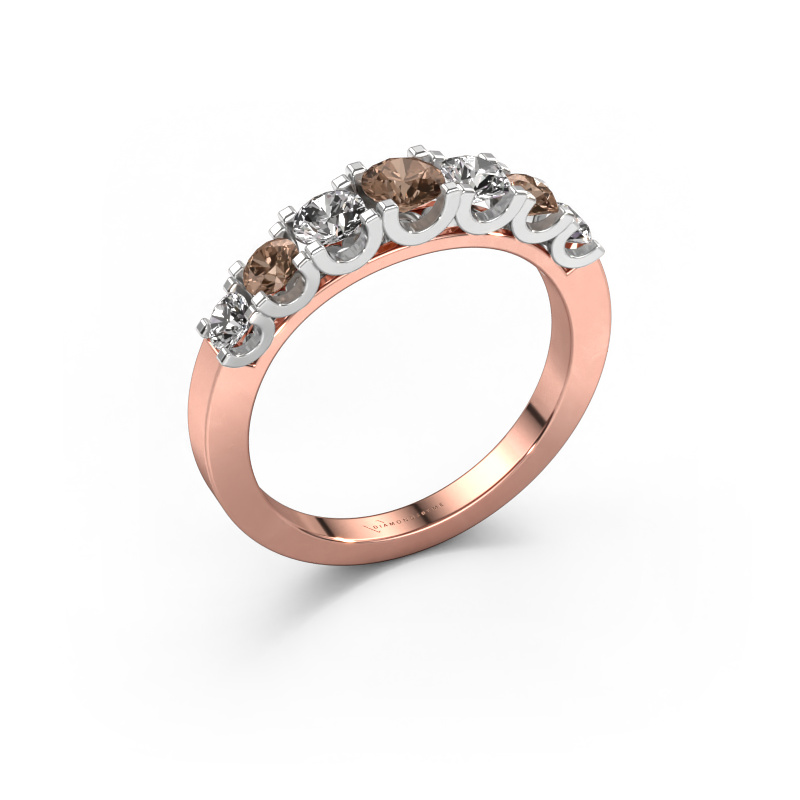 Image of Ring Selina 3 585 rose gold Brown diamond 0.86 crt