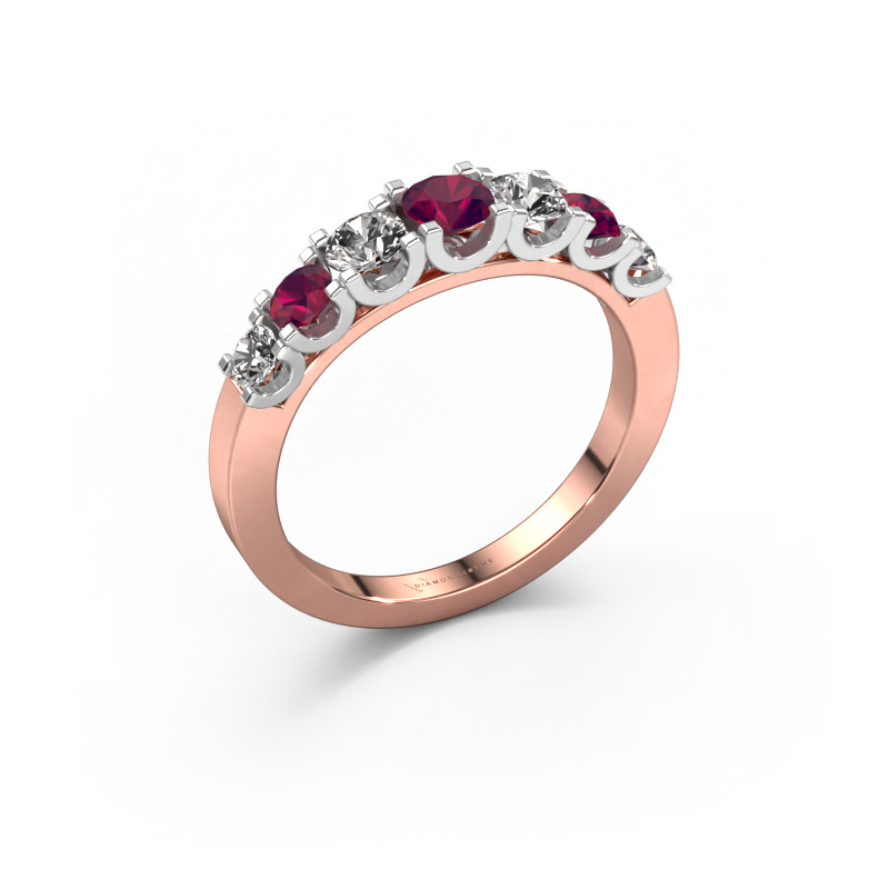 Image of Ring Selina 3 585 rose gold Rhodolite 3.7 mm