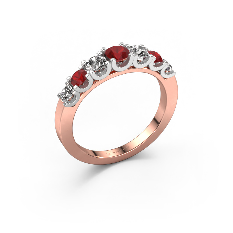 Bild von Ring Selina 3 585 Roségold Rubin 3.7 mm