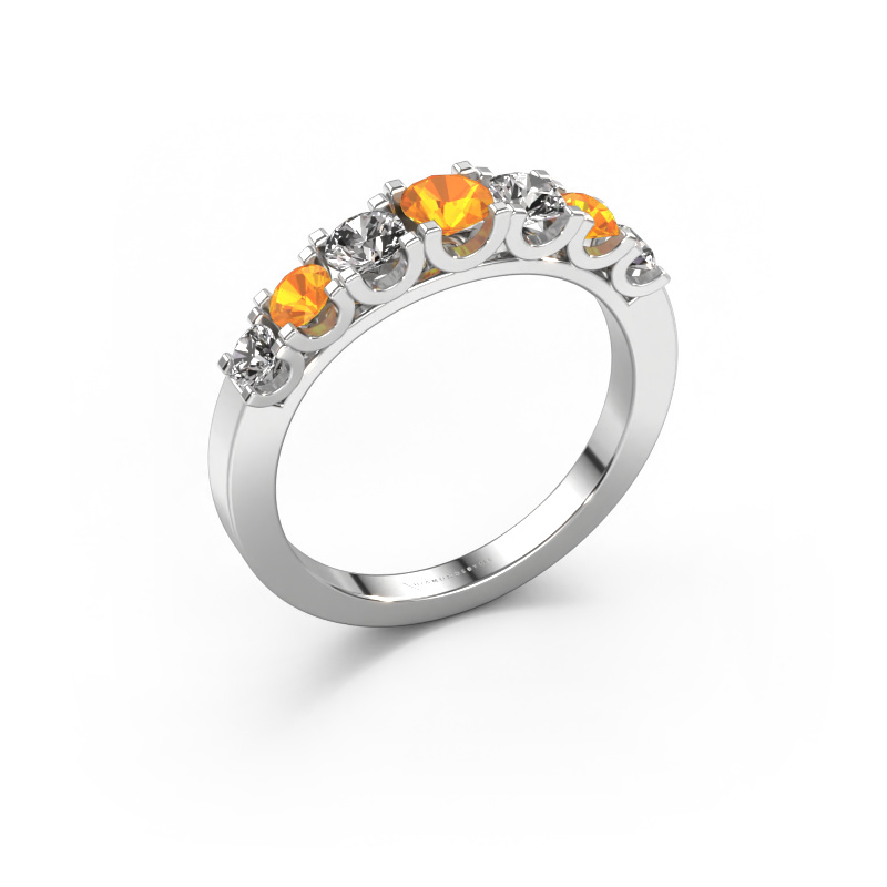 Bild von Ring Selina 3 950 Platin Citrin 3.7 mm