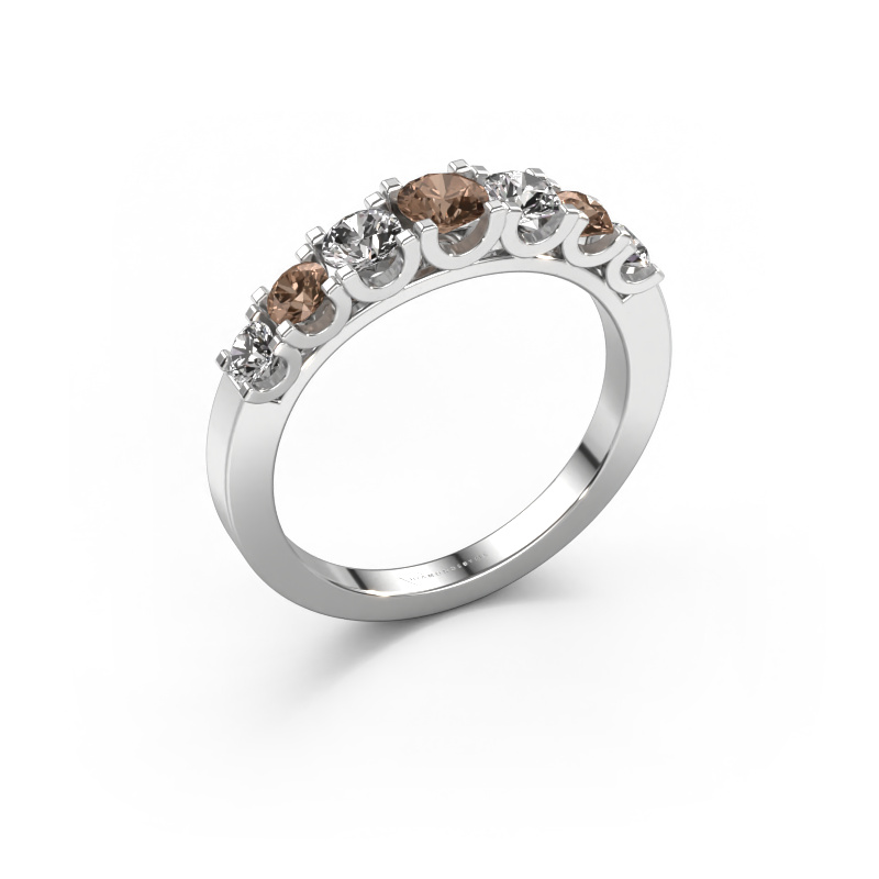 Image of Ring Selina 3 585 white gold Brown diamond 0.86 crt