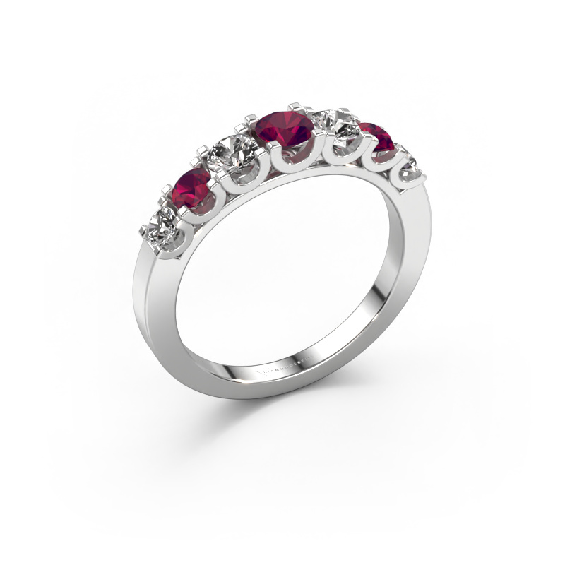 Image of Ring Selina 3 950 platinum Rhodolite 3.7 mm
