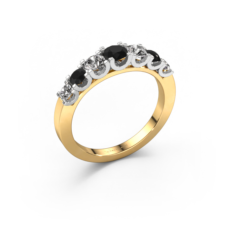 Bild von Ring Selina 3 585 Gold Schwarz Diamant 0.94 crt