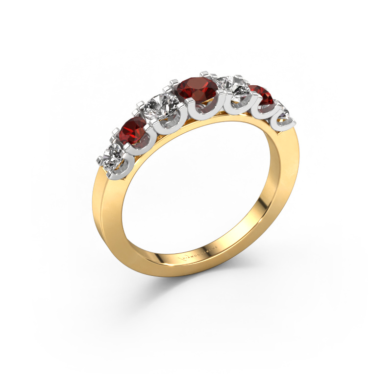 Image of Ring Selina 3 585 gold Garnet 3.7 mm