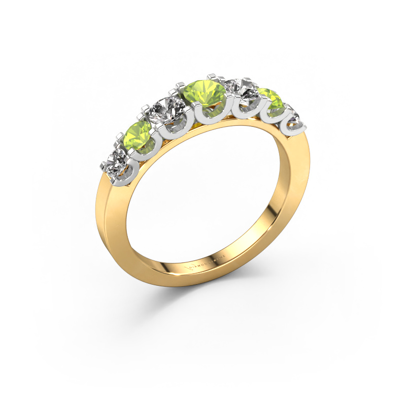 Image of Ring Selina 3 585 gold Peridot 3.7 mm