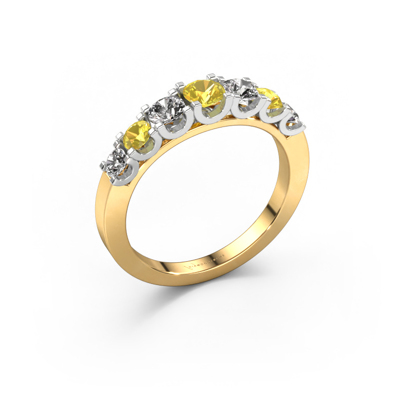 Image of Ring Selina 3 585 gold Yellow sapphire 3.7 mm