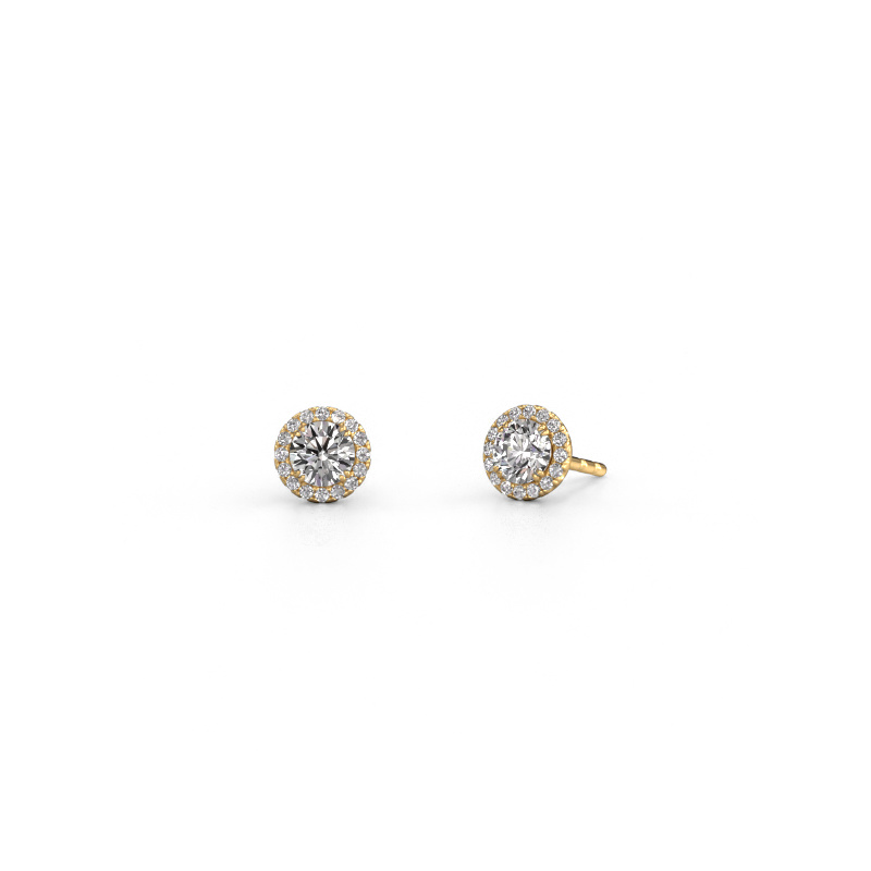 Bild von Ohrringe Seline rnd 585 Gold Custom diamant 4 mm