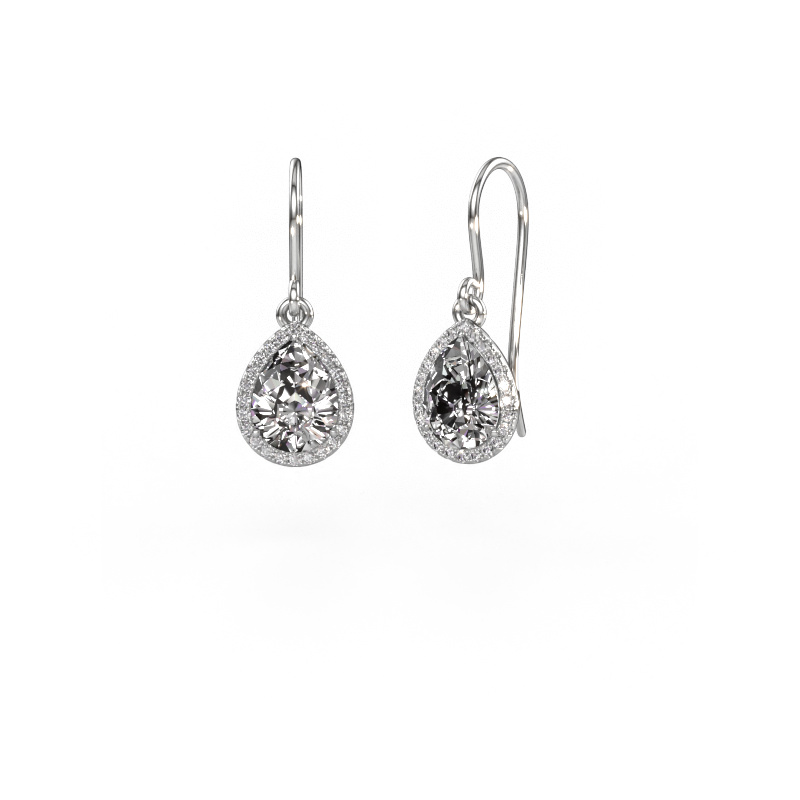 Image of Drop earrings Seline per 950 platinum Diamond 2.24 crt