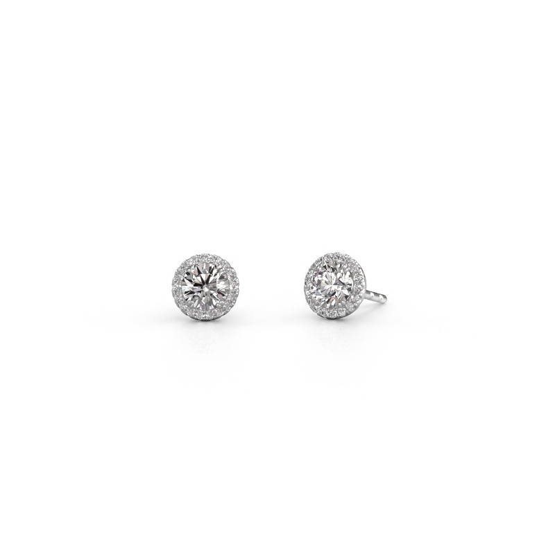 Image of Earrings Seline rnd 950 platinum Diamond 0.96 crt