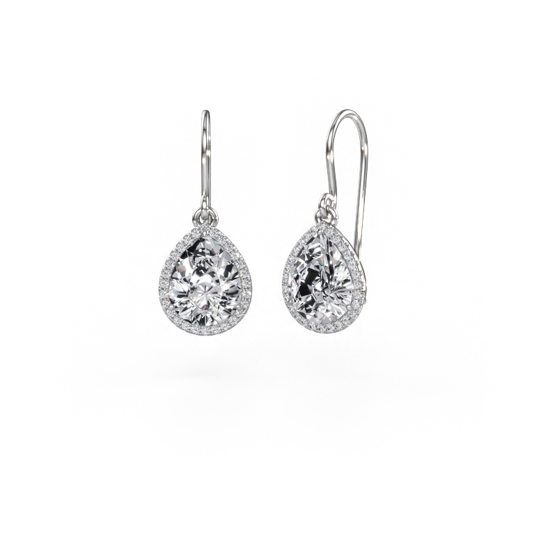 Image of Drop earrings Seline per 950 platinum Diamond 3.28 crt