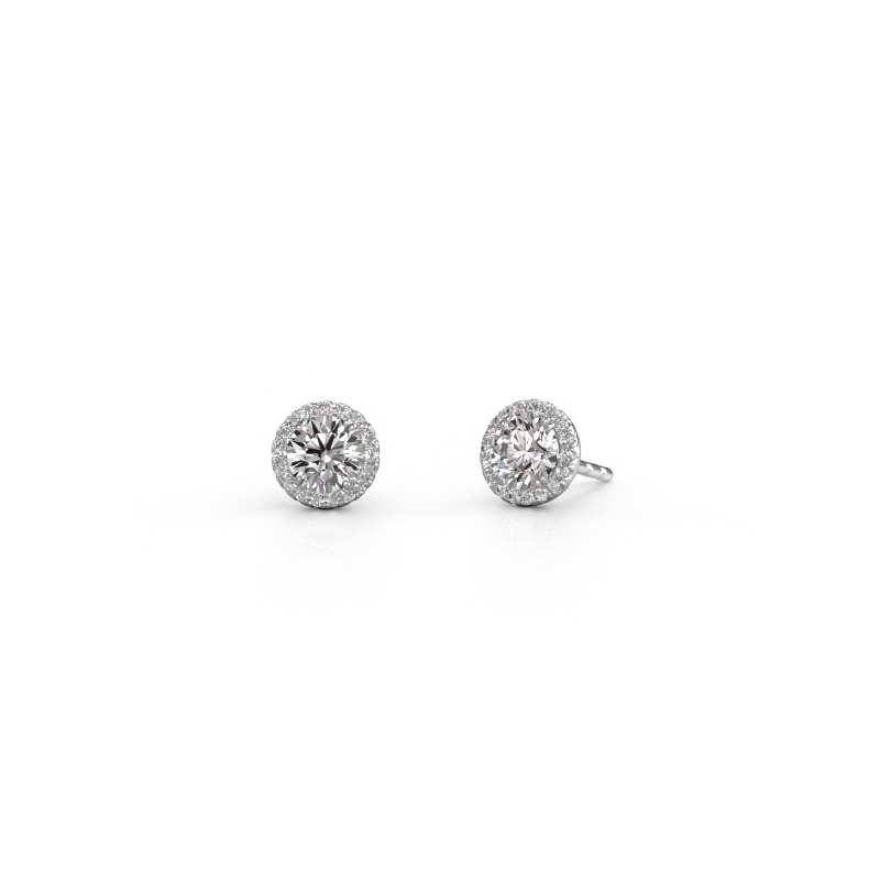 Image of Earrings Seline rnd 950 platinum Diamond 1.16 crt