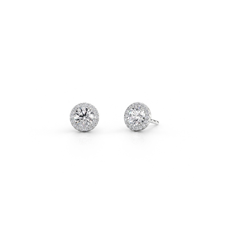 Immagine di Orecchini Seline rnd 585 oro bianco Diamante lab grown 1.560 crt
