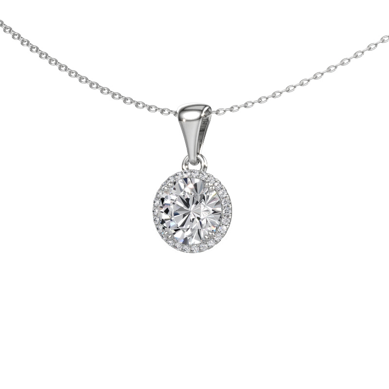 Afbeelding van Hanger Seline rnd 950 platina Diamant 2.14 crt