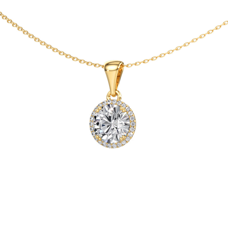 Immagine di Ciondolo Seline rnd 585 oro Diamante lab grown 2.14 crt