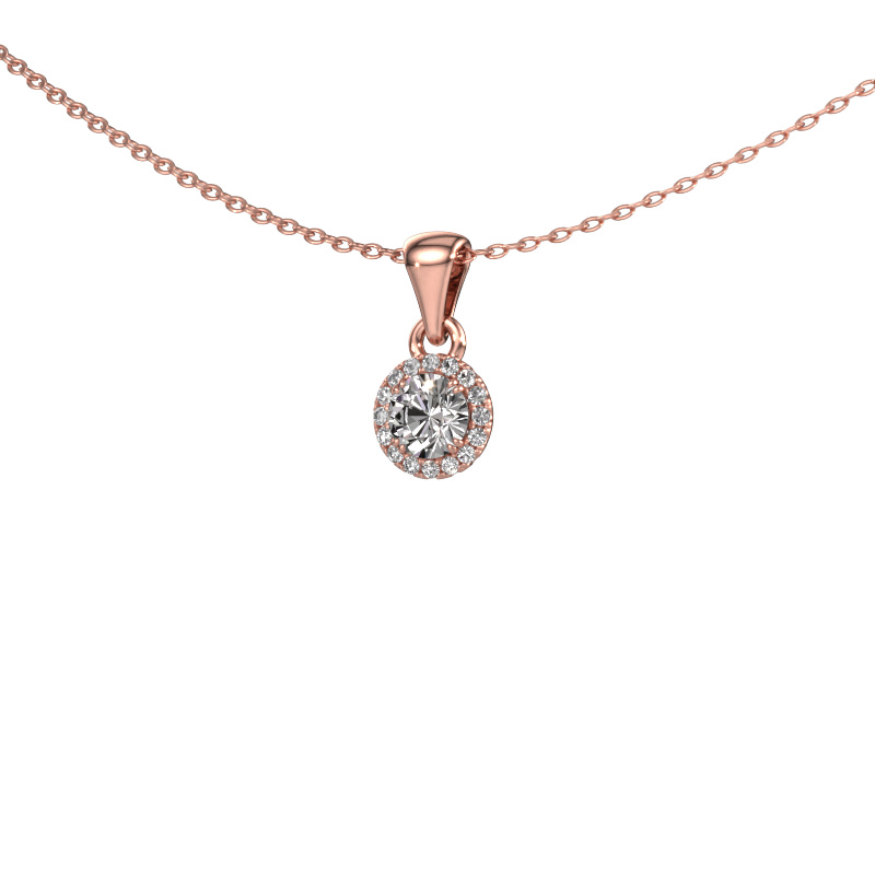 Bild von Anhänger Seline rnd 585 Roségold Diamant 0.38 crt