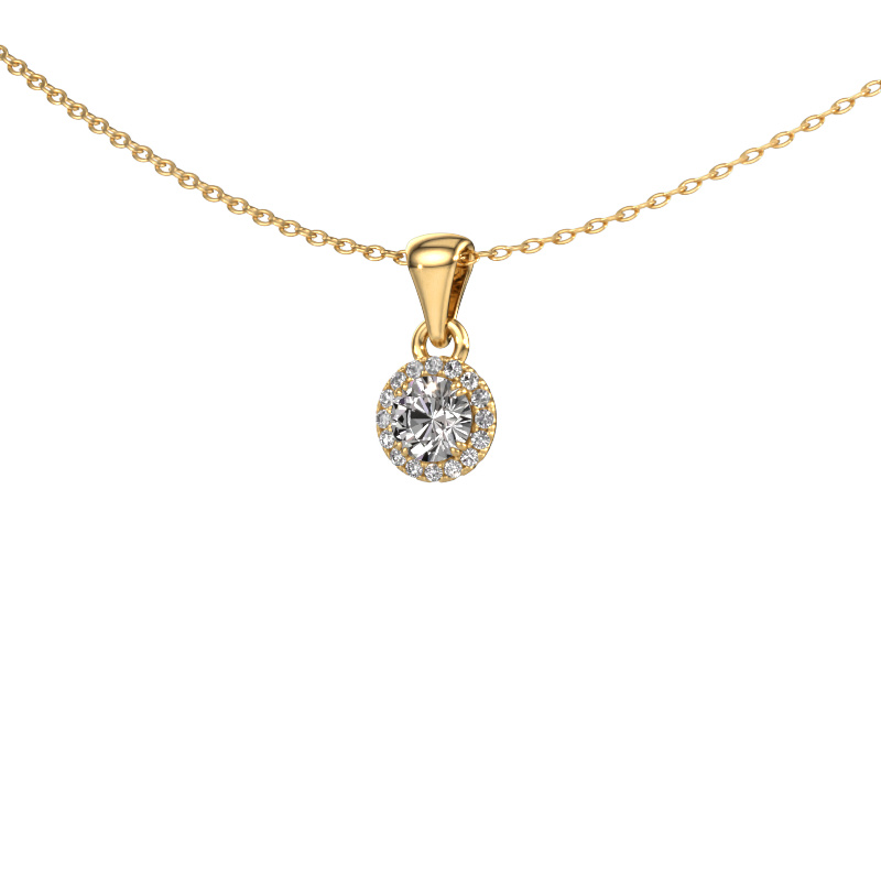 Image of Pendant Seline rnd 585 gold Diamond 0.38 crt