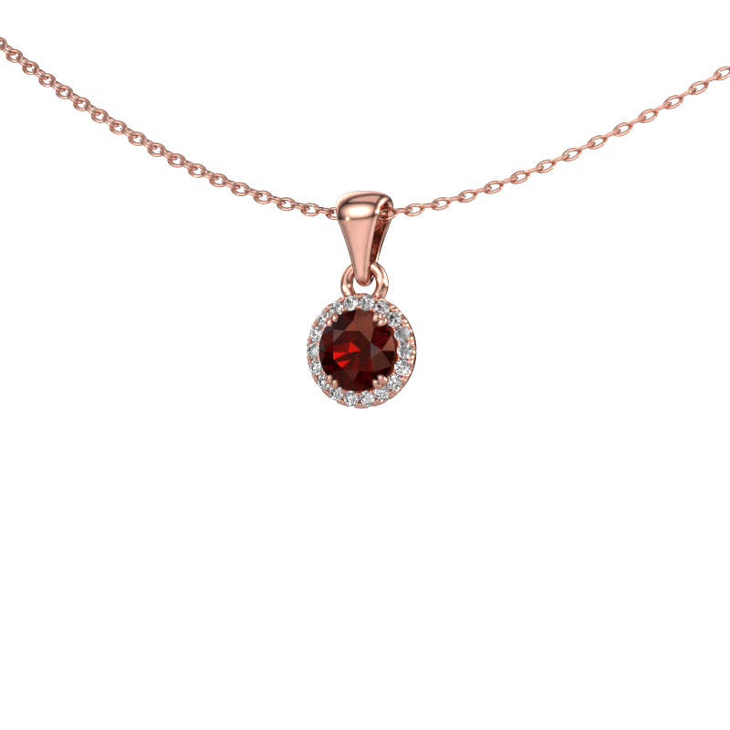 Bild von Anhänger Seline rnd 585 Roségold Granat 4.7 mm