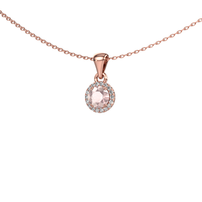 Bild von Anhänger Seline rnd 585 Roségold Morganit Champagner 4.7 mm