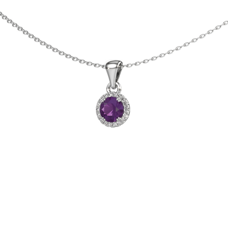 Bild von Anhänger Seline rnd 585 Weißgold Amethyst 4.7 mm