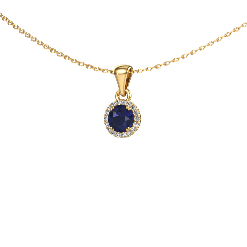 Image of Pendant Seline rnd 585 gold Sapphire 4.7 mm