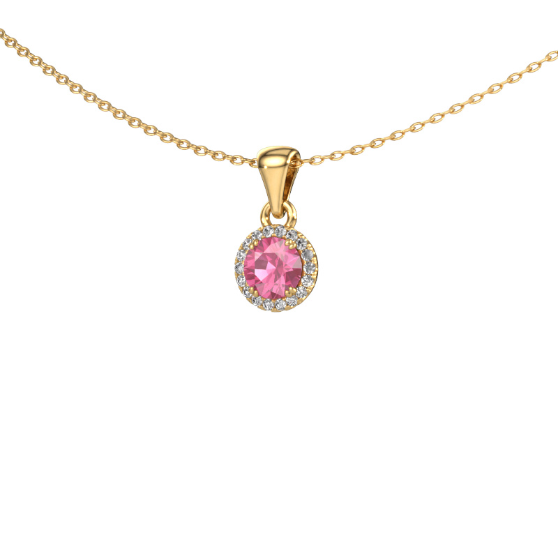 Bild von Anhänger Seline rnd 585 Gold Pink Saphir 4.7 mm