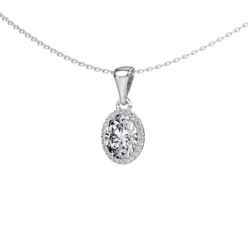 Afbeelding van Hanger Seline ovl 950 platina Lab-grown diamant 1.22 crt
